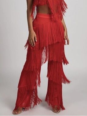 Meshki Red Fringe (Pants only)